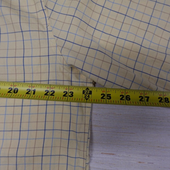 L.L.Bean Wrinkle-Free Button-Down Shirt Men’s XXL Yellow Plaid Traditional Fit - Picture 6 of 6
